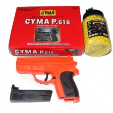 Cyma P618 Spring Powered Plastic BB Gun Pistol + 2000 Pellets Cyma P618 Spring Powered Plastic BB Gun Pistol + 2000 Pellets
