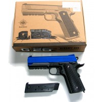 Galaxy G25 Spring Powered Blue Metal BB Gun Pistol 290 FPS Galaxy G25 Spring Powered Blue Metal BB Gun Pistol 290 FPS