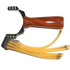 Metal & Plastic Slingshot Catapult - Wood Effect Handle Metal & Plastic Slingshot Catapult - Wood Effect Handle